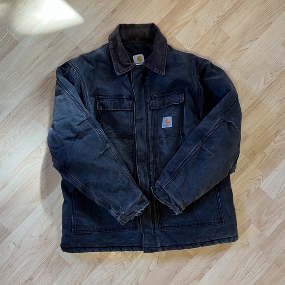 Vintage 1990s Carhartt Duck Jacket – Lined & Distressed 🛠️🔥 - Picture 5 of 14